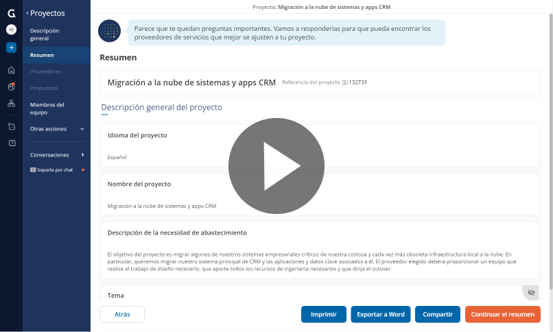 brief in spanish