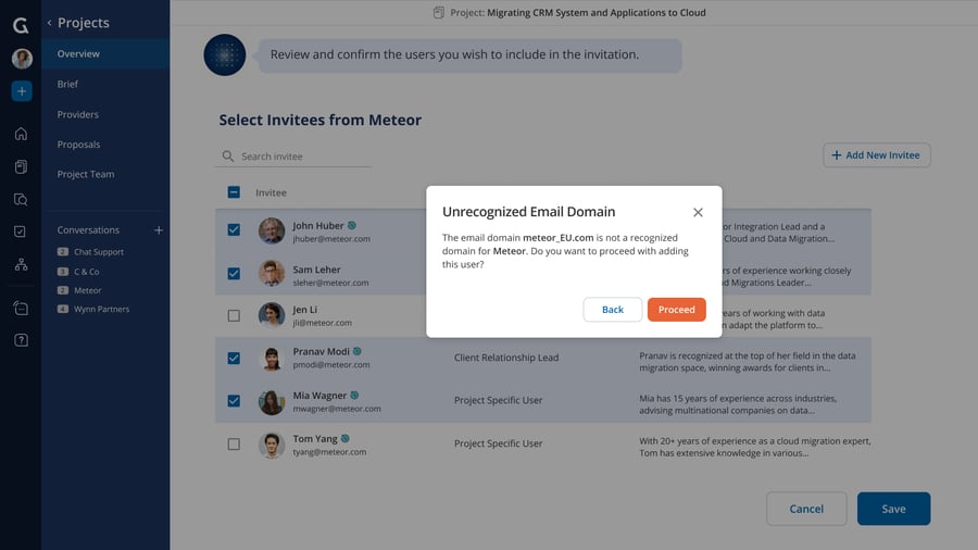 Provider Email Domain Validation