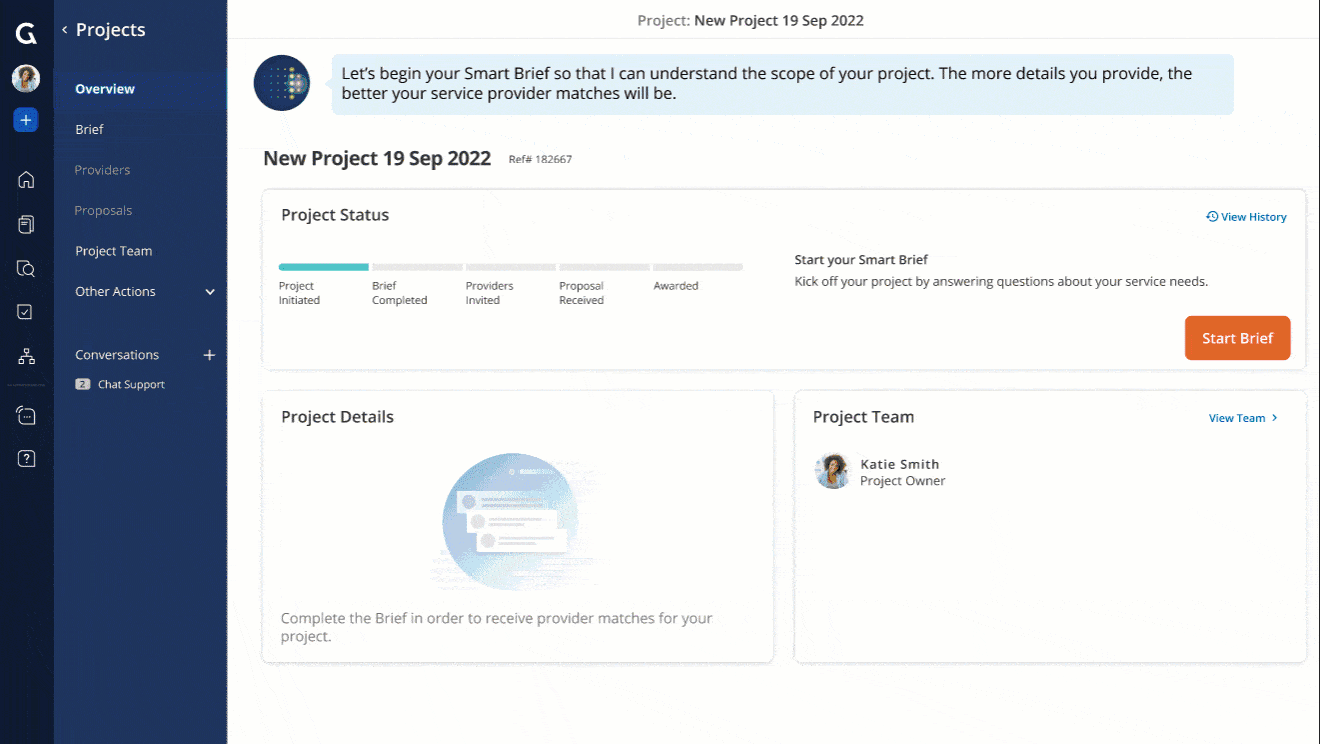 Dashboards showing a new functionality, brief outline.