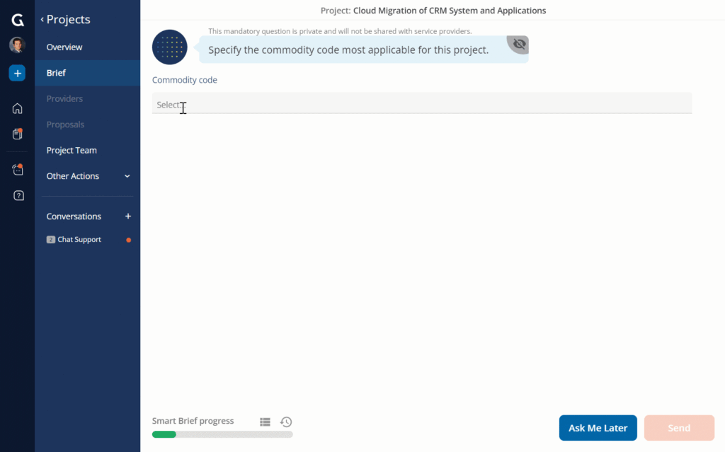 Enhanced Autocomplete Questions - Globality