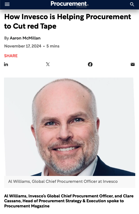 How Invesco is Using Globality to Help Procurement Cut Red Tape