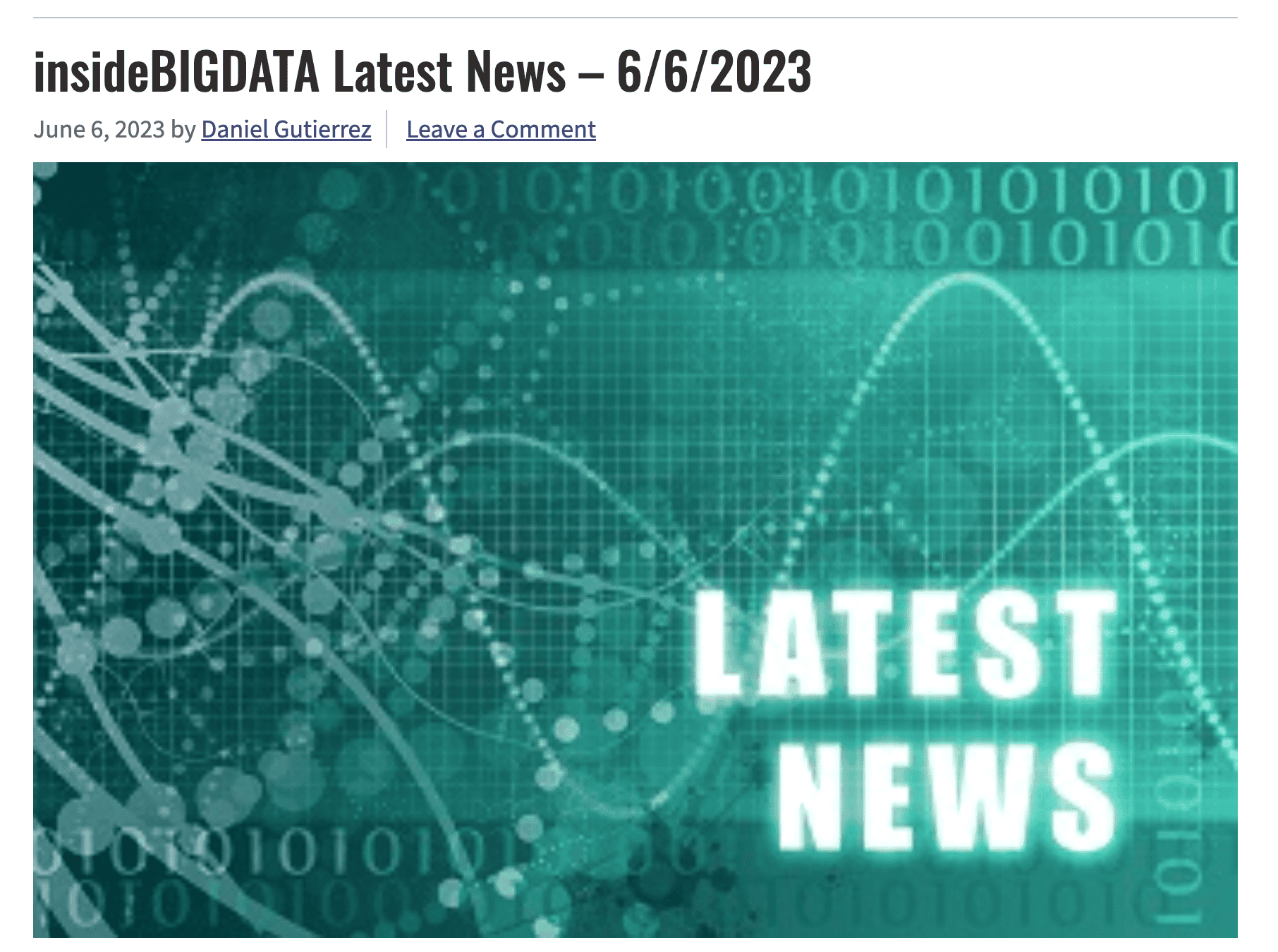 [InsideBigData] Meet GLO: The Powerful Enterprise Savings Tool