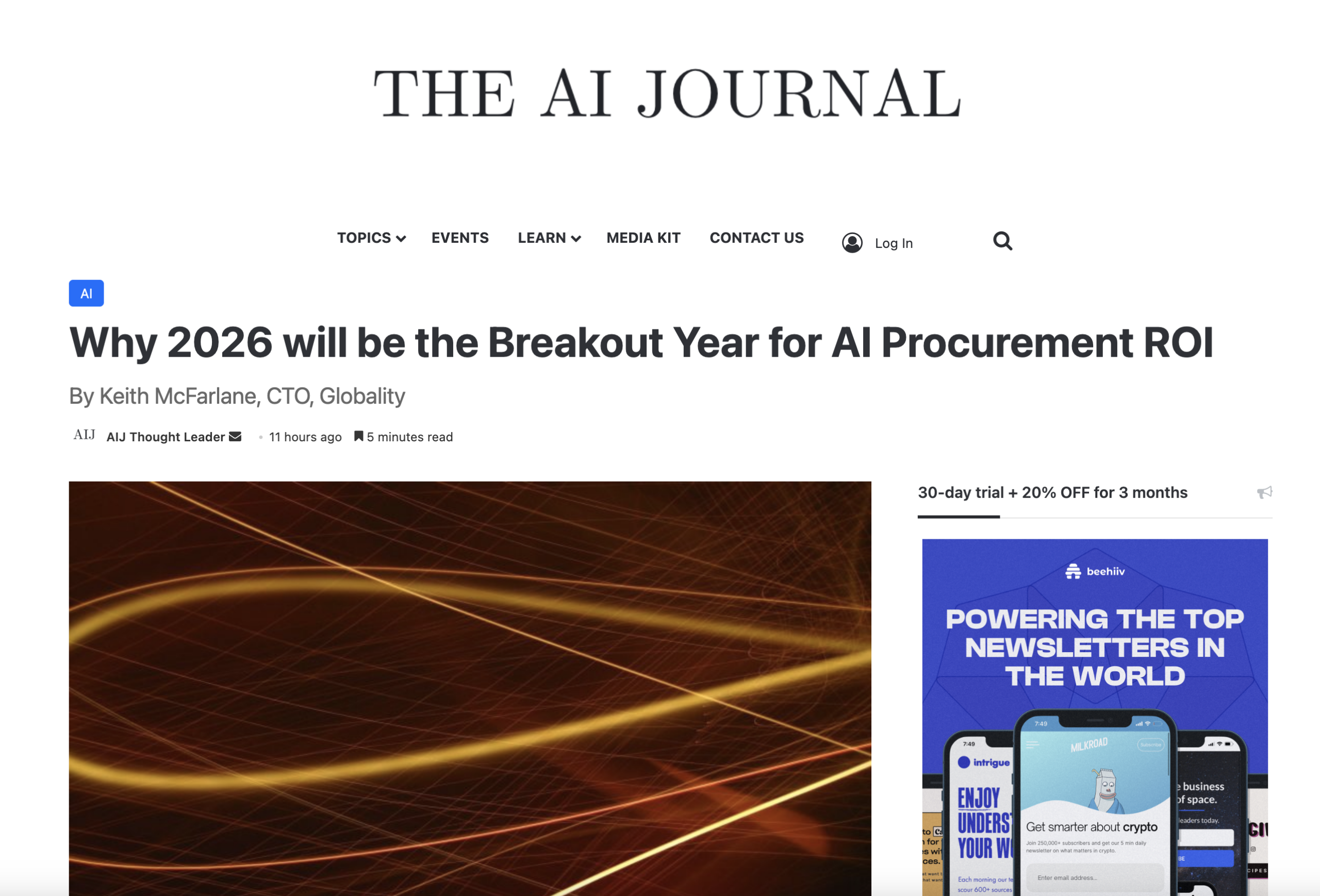 [AI Journal] Why 2026 will be the Breakout Year for AI Procurement ROI