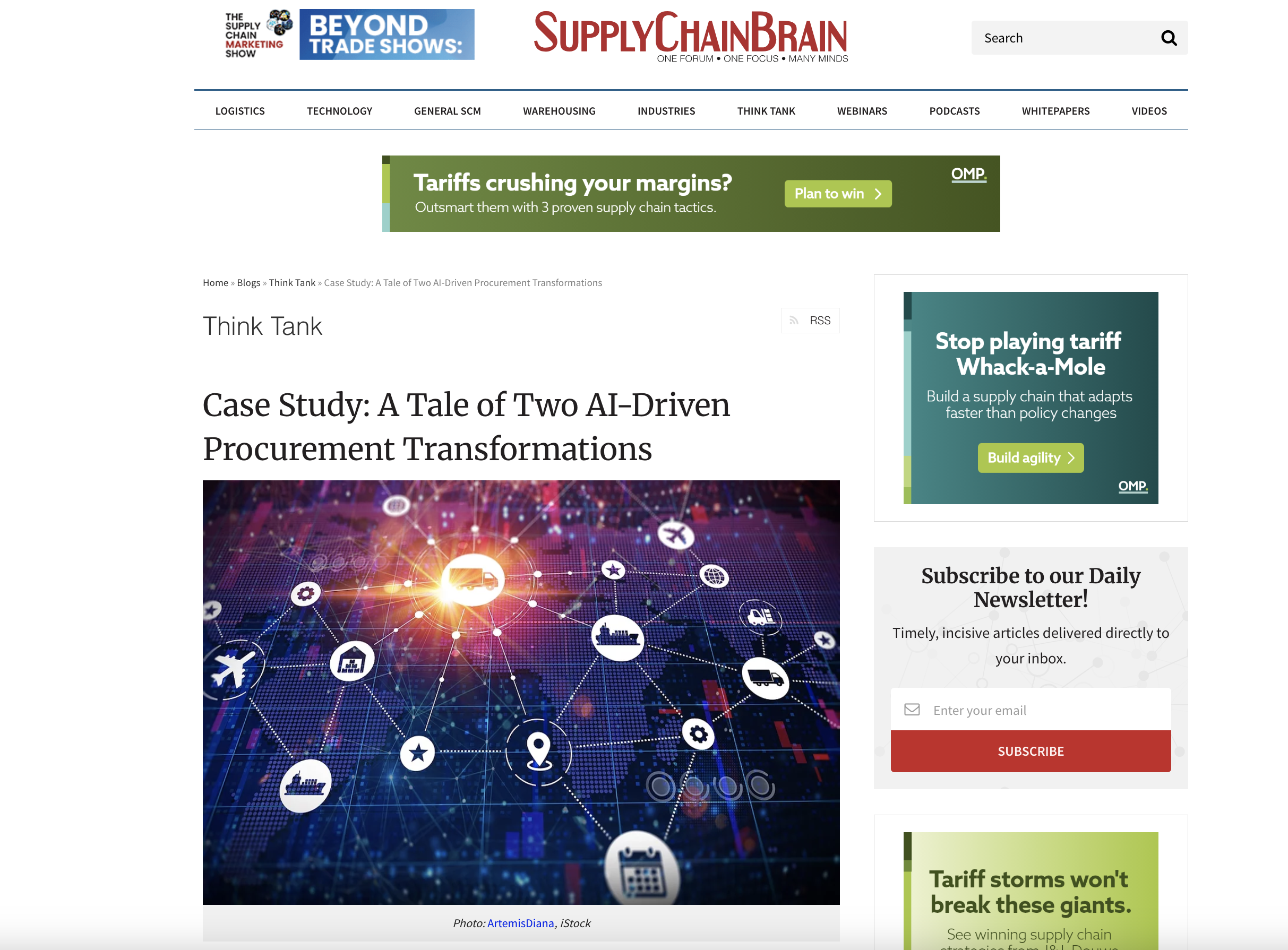[Supply Chain Brain] A Tale of Two AI-Driven Procurement Transformations