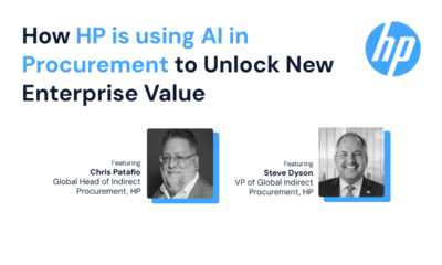 How HP is using AI in Procurement to Unlock NEW Enterprise Value
