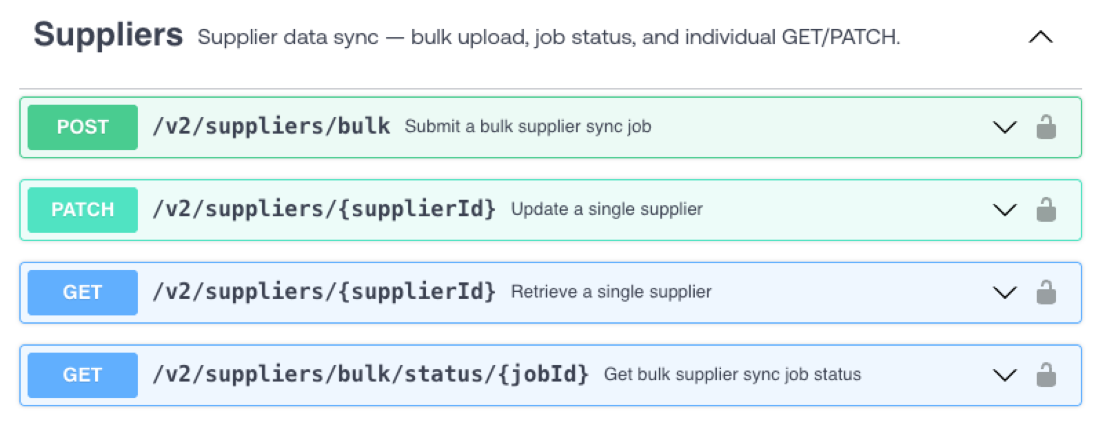 Supplier Data Sync API