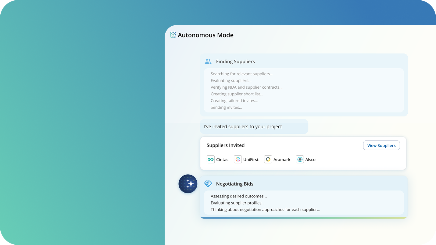 Screenshot showing autonomous mode dashboard.